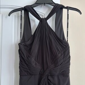 TADASHI COLLECTION Elegant Black Evening Gown Small